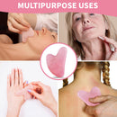 Gua Sha Massage Tool, Real Jade Rose Quartz Gua Sha Stone, Natural Jade Face Sculpting Stone, Facial Gua Sha Board For Men and Women SPA Acupuncture Therapy to Lift Face, eye, Neck, Back Studiocc