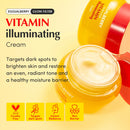 EQQUALBERRY Vitamin Illuminating Cream – Vitamin C & 5% Niacinamide + 3% TXA | Dark spots Cream | Ceramide Barrier Strength | Glowy, Lightweight Hydration | holiday gifts (1.69 fl.oz / 50ml) Infinity Warehouse