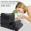 SUNLAND Microfiber Face Makeup Remover Cloth Reusable Facial Cleansing Towel Ultra Soft Face Washcloth 11inchx 11inch (12pack, dark grey) SUNLAND Store