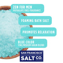 Zen for Men Foaming Bath Salts - 2 lb. Luxury Gift Bag by San Francisco Salt Company San Francisco Salt Company