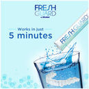Fresh Guard Soak Specially Formulated CLEANER for Retainers Mouthguards& Removable Braces-24 Count & DenTek Comfort Fit Dental Guard Kit DenTek