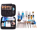 Travel Makeup Bag Large Cosmetic Bag Makeup Case Organizer for Women and Girls (A-Black) Narwey
