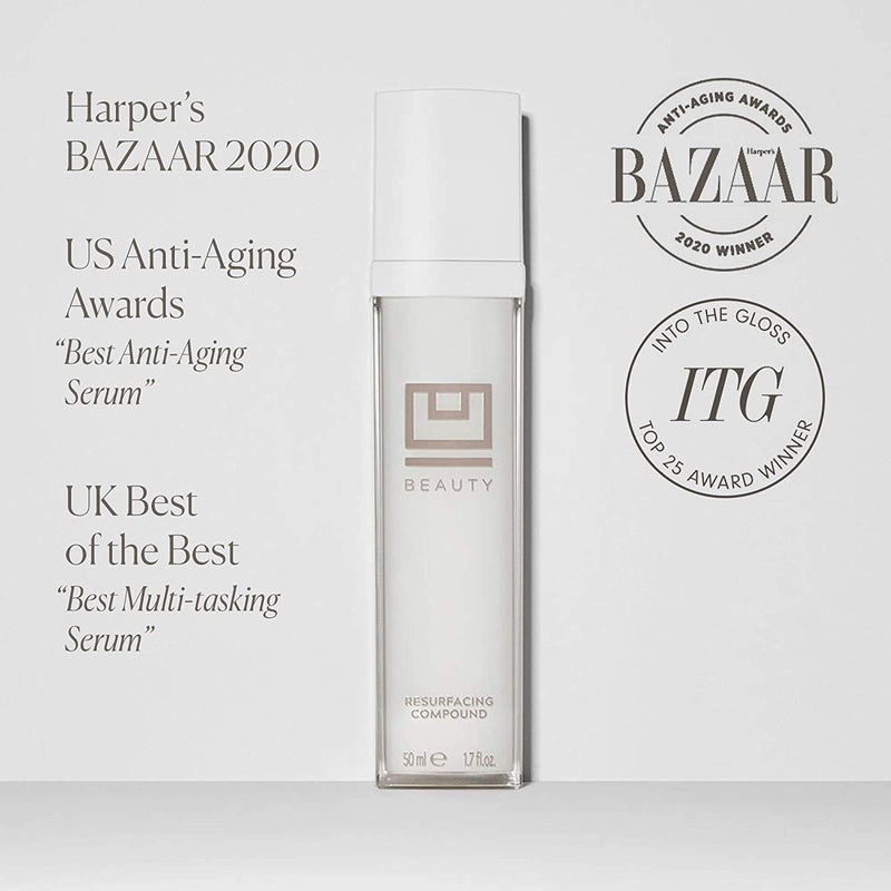U Beauty Resurfacing Compound Serum with Vitamin C & E | Natural Facial Serum Best for Anti-Aging, Acne, Dry Skin, Wrinkles - 50 ml / 1.7 fl.oz U Beauty Store