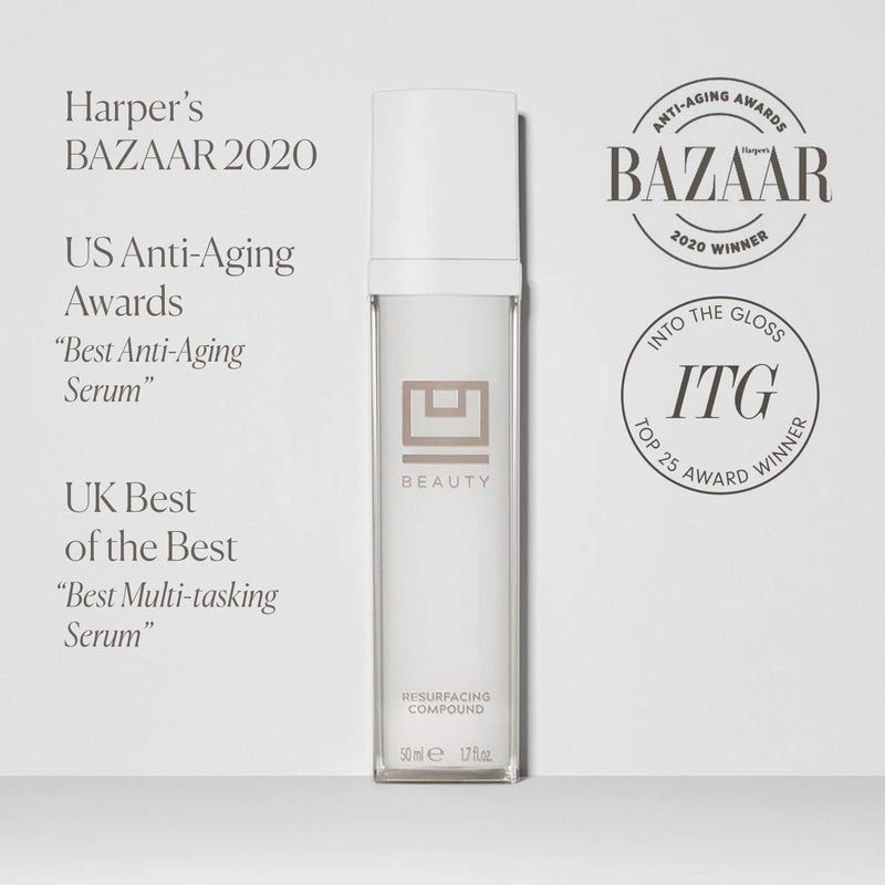 U Beauty Resurfacing Compound Serum with Vitamin C & E | Natural Facial Serum Best for Anti-Aging, Acne, Dry Skin, Wrinkles - 50 ml / 1.7 fl.oz U Beauty Store