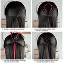 Topsy Hair Tail Tools Set,TsMADDTs Hair Braiding Tool Set 8 pcs Topsy Tail Tools 8 pcs French Centipede Braiders for French Twist Plait Ponytail 10 pcs Black Hair Ties Bulk TsMADDTs