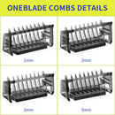 Guide Comb For Philips OneBlade &OneBlade Pro, QP2520, QP2530, QP2620, QP2630,QP6510, QP6520 Facial Hair Clippers Beard Trimmer 4pcs /set Mixed Replacemen Pack Kit (1+2+3+5mm) Hertbet