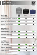 Premium Small Hanging Travel Toiletry Bag for Women and Men, Hygiene Bag, Bathroom and Shower Organizer Kit with Elastic Band Holders for Toiletries, Cosmetics, Makeup, Brushes BOACAY Store