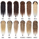 Ponytail Extension Human Hair Wavy Pony Tail Hair Extensions Warp Around Ponytails Clip On Ponytail Remy Hairpieces Highlight Clip In Ponytail For Women 20" 95g