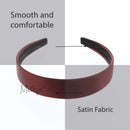 Brown 1 Inch Satin Hard Headband Motique Accessories