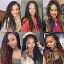 Passion Twist Bohemian Hair for Water Wave Braid Hair 18inch Ombre Long Bohemian Braids for Water Wave Crochet Braids Twist Synthetic Hair Extensions 7Packs Crochet Passion Twist Hair for Black Women Beauty Queen Store