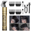 Hair Clippers, YOGINGO Pro Li Outliner Trimmer Cordless Rechargeable Grooming T-Blade Close Cutting Trimmer for Men Titanium & Ceramic Blades Baldhead Shaver Barbershop Professional (silver) YOGINGO Store