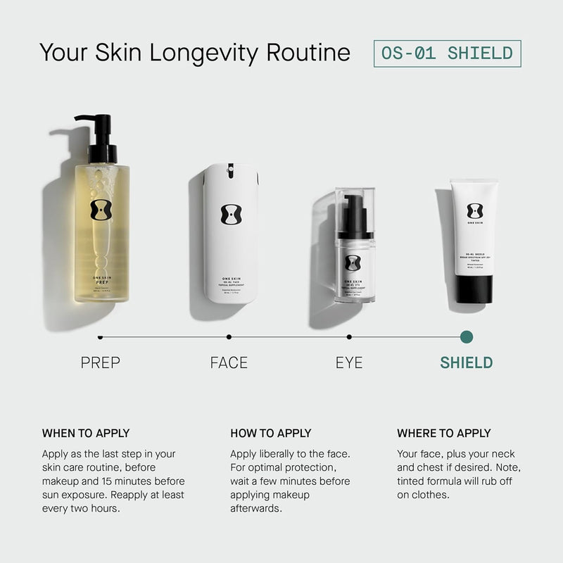 OneSkin FACE SPF OS-01 Peptide Broad Spectrum SPF 30+ Mineral Sunscreen- Scientifically Proven to Protect Skin from UV Aging, Includes Potent Antioxidants, For All Skin Types Including Sensitive Skin Infinity Warehouse