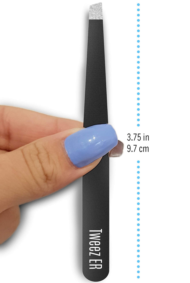 Tweezers for Women, Professional tweezers precision Stainless Steel with Slanted Tip, Ideal Tweezers for ingrown hair, Eyebrow Tweezers & Precision Tweezers for Your Daily Beauty Routine Tweez ER Surgically Engineered