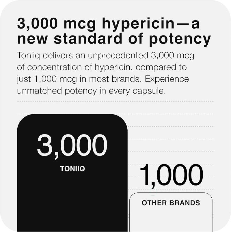 1,000mg Ultra High Strength St. John's Wort Capsules (Non-GMO) - 7X Concentrated Extract - 0.3% Hypericin - Highly Purified and Bioavailable - 120 Capsules Infinity Warehouse