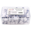 PANA 100 Pieces Nail Sanding Bands Professional Nail Manicure Great Fit for Nail Drill Bits for Acrylic Nails (150 Grit, Zebra) PANA