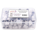 PANA 100 Pieces Nail Sanding Bands Professional Nail Manicure Great Fit for Nail Drill Bits for Acrylic Nails (150 Grit, Zebra) PANA