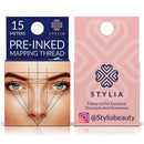 Microblading Supplies Pre-Inked Eyebrow Mapping String – 30 Meters - Ultra-Thin, Mess-Free Thread, Create a Crisp, Spot-on Brow Map Every Time – Hypoallergenic, Cosmetic Grade For Permanent Makeup Stylia