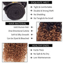 Ombre Kinky Curly Human Hair Bundle 1B/30 Brown Brazilian Hair 8A Grade Soft Human Hair Extension for Black Women 1Pcs/100g (16 Inch) Ladyrite