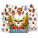 Savvi American Traditional Temporary Tattoos Pack ~ 50 Count Classic Tattoos American Traditional Tattoos