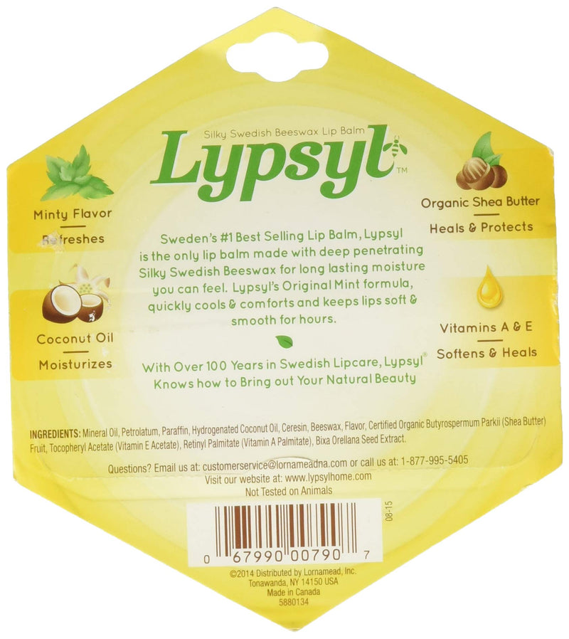 Lypsyl Intense Protection Original Mint, Lip Balm 0.10 oz Lypsyl