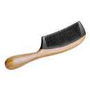 Onedor Extra Length Handmade 100% Natural Green Sandalwood With Buffalo Horn Fine Tooth Hair Combs - Anti-Static Sandalwood Scent Natural Hair Detangler Wooden Comb (Buffalo Horn Fine Tooth) Onedor