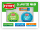 O'Keeffe's Giftbox including Cooling Relief Lip Repair Stick, Working Hands Jar and Healthy Feet Jar, 2 ounce O'Keeffe's