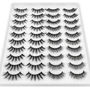 DYSILK 20 Pairs 6D Mink Eyelashes Faux Fluffy Wispy Dramatic False Eyelashes Natural Volume Fake Eyelashes Long Handmade Soft Reusable Thick Lashes 4 Styles Mixed DYSILK Store