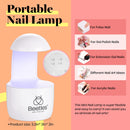 Beetles Coffin Nail Tips Nail Gel Kit, 2 In 1 Nail Gel Base Coat with Long False Nail and U V LED Nail Lamp for Acrylic Nail/Dip Powder Nails/Poly Nail Extension Gel Nail Art DIY Home beetles Gel Polish