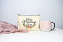 Moonwake Designs- Best Grandma Ever Makeup Bag, Gift for Grandma, Mother's Day Gift, Cosmetic Bag for Nana, Floral Bag, Travel Makeup Pouch Moonwake Designs