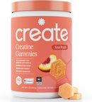 Create Creatine Monohydrate Gummies for Men & Women, Boost Focus, Strength, and Endurance, Anti-Melting Formula, Vegan, Gluten-Free, Non-GMO, 1.5g of Creatine per Gummy (Orange) Infinity Warehouse