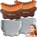 New Lymphatic Contour Face Brush - Facial Sculpting & Anti-Puffiness Tool | Ultra Soft Dry Brush for Jawline Massage & Lymphatic Drainage | Ergonomic Design (Brown, 3pc) Infinity Warehouse