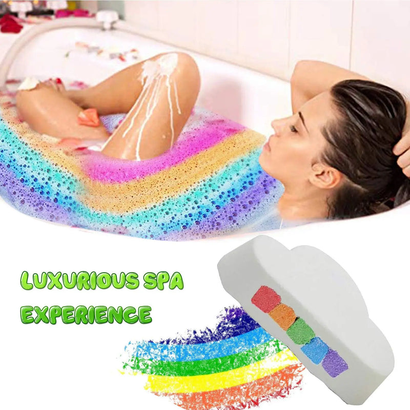 Bath Bombs for Woman - Organic Handcraft Rainbow Bubble Bath Bomb Gift Set, Rich in Mineral Oil and Plant Essence, Fizzy Spa to Moisturize Dry Skins, Perfect Bath Fizzers Christmas Gift idea Mosteck