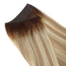 Sassina Halo Hair Extensions Human Hair RP3-8/613