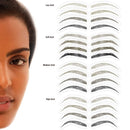 Godefroy MyBrows Long Lasting Eyebrow Transfers, Low Arch, Medium Brown, 12-Pairs of Brows Godefroy
