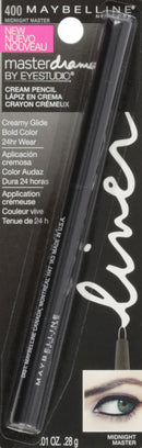 Maybelline New York Eye Studio Master Drama Cream Pencil Liner, Midnight Master 400, 0.01 Ounce, 1 Count Maybelline New York