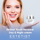 Face Moisturizer 2,5% Organic Retinol Cream for Day & Night with Hyaluronic Acid - Best Facial Age Defying Solution for Anti Aging, Wrinkles & Fine Lines to Restore Elasticity ESTETIST Store