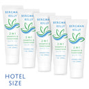 BERGMAN KELLY Hotel Shampoo and Conditioner 2in1 (0.5 Fl Oz, 200 PK, White Tea), Delight Your Guests with Revitalizing and Refreshing Travel Size Shampoo, Quality Mini Hotel Toiletries in Bulk BERGMAN KELLY