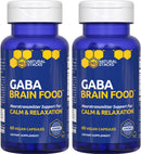 GABA Brain Food - GABA Supplement with L-Citrulline & Grape Seed Extract - Supports Calm & Relaxation - Nighttime Sleep Aid - Supports Production of Gamma Aminobutyric Acid - 120 L-Citrulline Capsules Infinity Warehouse