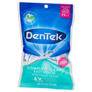 DenTek Complete Clean Easy Reach Floss Picks, No Break & No Shred Floss, 75 Count DenTek