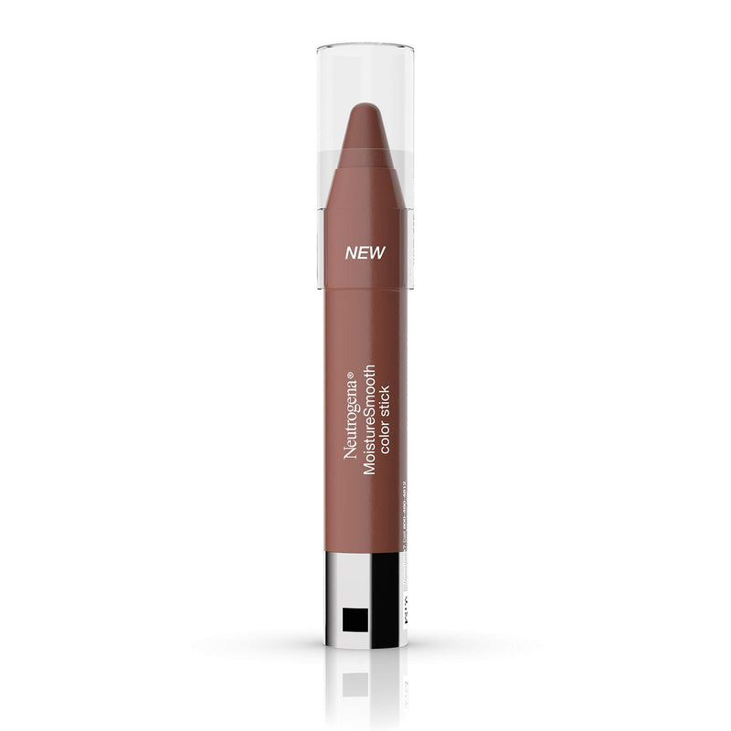 Neutrogena MoistureSmooth Color Stick for Lips, Moisturizing and Conditioning Lipstick with a Balm-Like Formula, Nourishing Shea Butter and Fruit Extracts, 90 Classic Nude,.011 oz Neutrogena