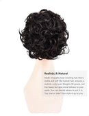 ROSEBUD Chignon Hairpiece Curly Bun Extensions Scrunchie Updo Hair Pieces Synthetic Combs in Messy Bun Hair Piece for Women Rose bud