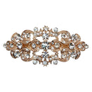 Faship Gorgeous Clear Crystal Floral Hair Barrette Clip Faship