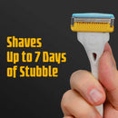 Schick New Hydro Skin Comfort Stubble Eraser for Men, 8 Count Refill Cartridges Schick