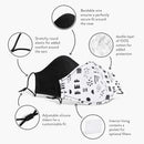 The Honest Company Reusable 100% Cotton Cloth Face Masks, Pattern Play Adult, 2 Count HONEST