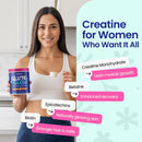 Glute Y Glow by Amatemas – Women's Creatine + Biotin Supplement for Muscle Growth, Glute Support, Hair Skin & Nails – Horchata Flavor – Energy Support – Lean Muscle – Daily Performance Blend Infinity Warehouse