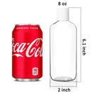 Youngever 10 Pack 8 Ounce Empty Squeeze Containers with Disc Cap, Plastic Bottles with Disc Top Flip Cap, Refillable Cosmetic Bottles, Squeeze Containers for Shampoo, Body Soap, Toner, Lotion, Cream Youngever