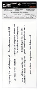 Motivational Quotes by Thug Ink® - 7 Temporary Tattoos ~ Daily Motivational Quotes ~ Inspirational Quotes ~ Water-transfer Tattoos Thug Ink