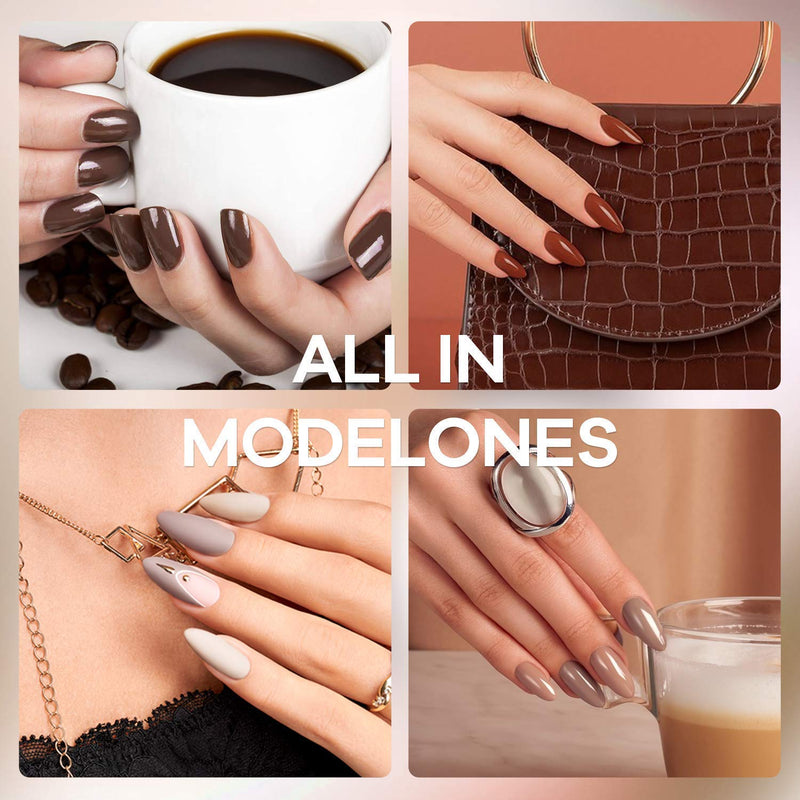 Gel Nail Polish 36 Pcs Colors Fall Holiday Gel Polish Soak Off Gel Nail Kit Glitter Nail Art Starter Kit Beauty Gifts Set Box by Modelones modelones Store
