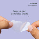 Rael Miracle Large Spot Control Cover - Long Size, Hydrocolloid Strip for Breakouts, Extra Coverage Acne Patch (10 Count) Rael