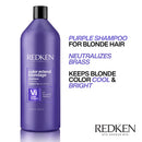 Redken Color Extend Blondage Color Depositing Purple Shampoo | For Blonde Hair | Neutralizes Brassy Tones In Blonde Hair | With Salicylic Acid | 33.8 Fl Oz REDKEN